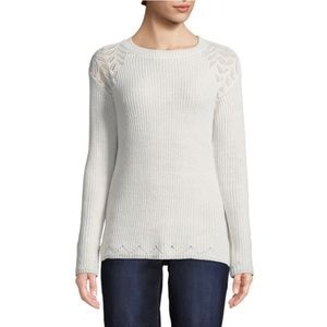 NWT St. John’s Bay Pointelle Shoulder Sweater